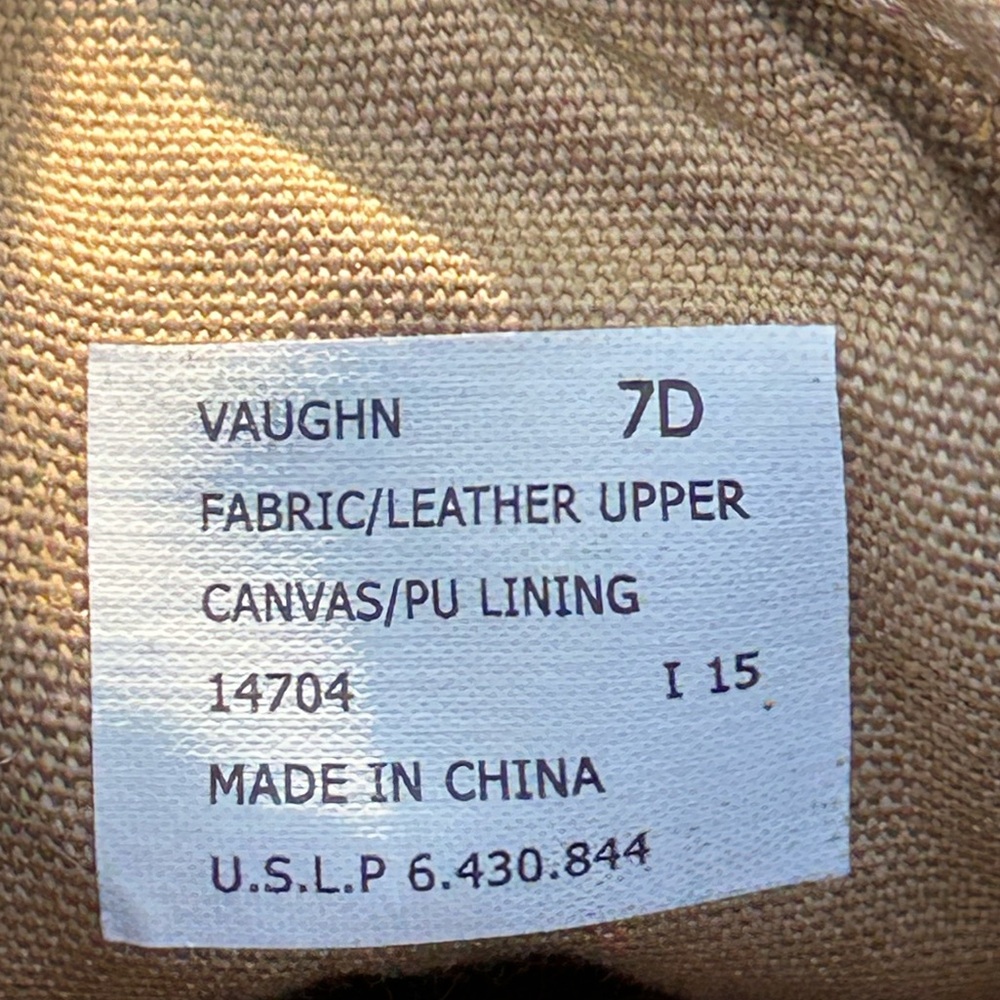 POLO RALPH LAUREN ‘Vaughn’ s7 men/8.5 wmn sneakers-LOOK NEW-suede/fabric uppers - Picture 3 of 8